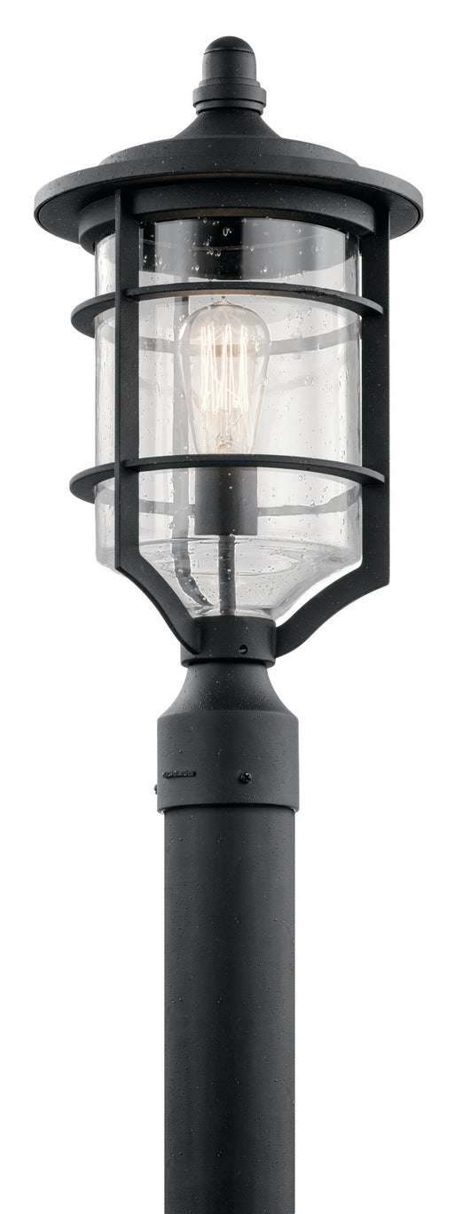 Kichler 49129DBK One Light Outdoor Post Mount, Distressed Black