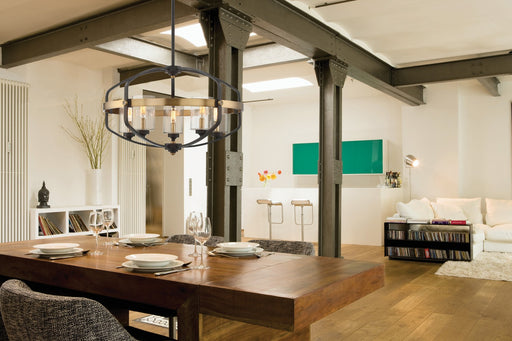 Savoy House 7-8041-5-79 Five Light Pendant, English Bronze/Warm Brass (2)