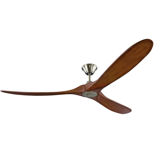 Visual Comfort Fan 3MAVR70BSKOA Maverick 70" Ceiling Fan, Brushed Steel and Koa Main Image.jpg