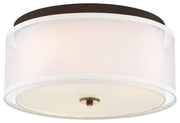 Minka-Lavery 3078-416 Studio 5 Three Light Flush Mount, Painted Bronze W/Natural Brush Main Image.jpg