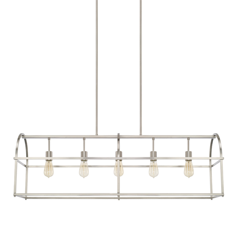 Capital Lighting 825751BN Aubrey Five Light Island Pendant, Brushed Nickel Main Image.jpg