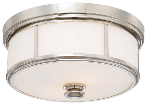 Minka-Lavery 6368-613 Three Light Flush Mount, Polished Nickel Main Image.jpg