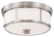 Minka-Lavery 6368-84 Three Light Flush Mount, Brushed Nickel Main Image.jpg
