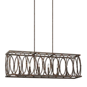 Visual Comfort Studio F3224/6DA Patrice Six Light Linear Chandelier, Deep Abyss Alternate Image.jpg