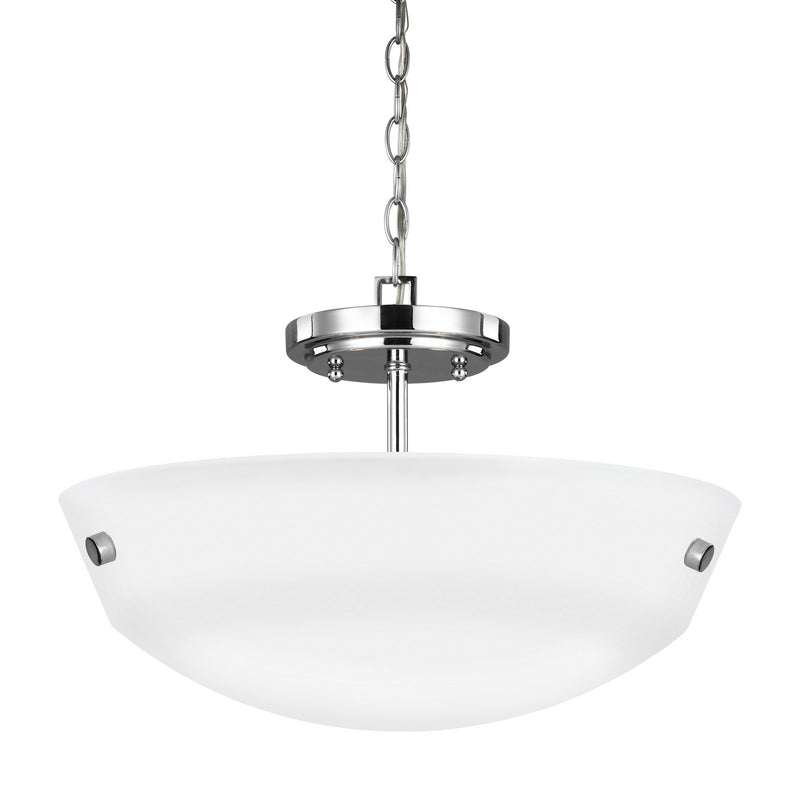 Generation Lighting 7715202EN3-05 Kerrville Two Light Semi-Flush Convertible Pendant, Chrome Alternate Image.jpg