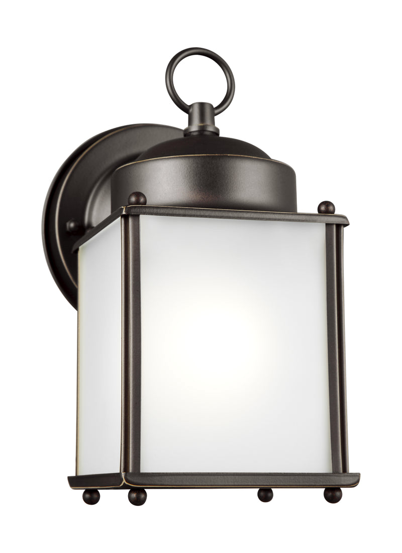 Generation Lighting 8592001-71 New Castle One Light Outdoor Wall Lantern, Antique Bronze Main Image.jpg