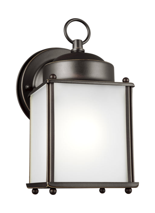 Generation Lighting 8592001EN3-71 New Castle One Light Outdoor Wall Lantern, Antique Bronze Main Image.jpg