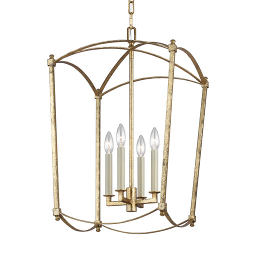 Visual Comfort Studio F3322/4ADB Thayer Four Light Lantern, Antique Gild Alternate Image.jpg