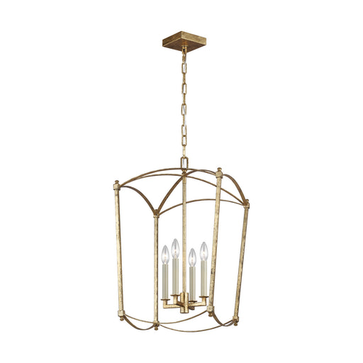 Visual Comfort Studio F3322/4ADB Thayer Four Light Lantern, Antique Gild Main Image.jpg