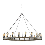 Visual Comfort Studio F3933/20WOW/AF Avenir 20 Light Chandelier, Weathered Oak Wood / Antique Forged Iron Alternate Image.jpg