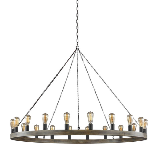 Visual Comfort Studio F3933/20WOW/AF Avenir 20 Light Chandelier, Weathered Oak Wood / Antique Forged Iron Alternate Image.jpg