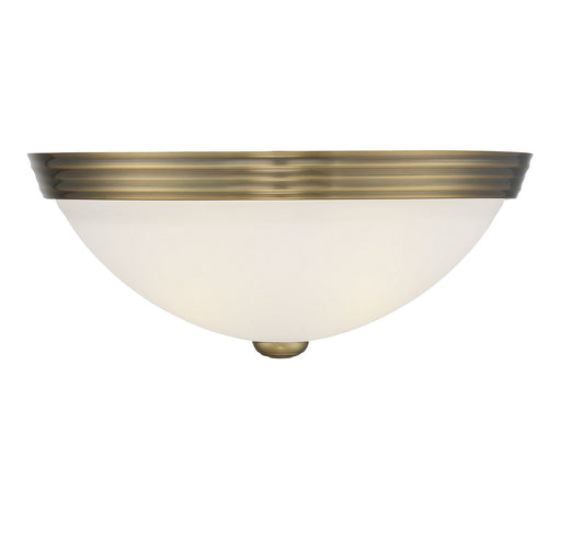 Savoy House 6-780-13-322 Two Light Flush Mount, Warm Brass