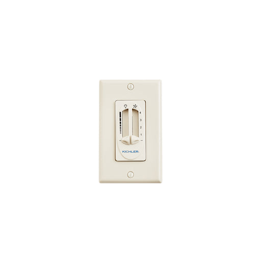 Kichler 337010ALM Fan 4 Speed-Light Dimmer, Almond