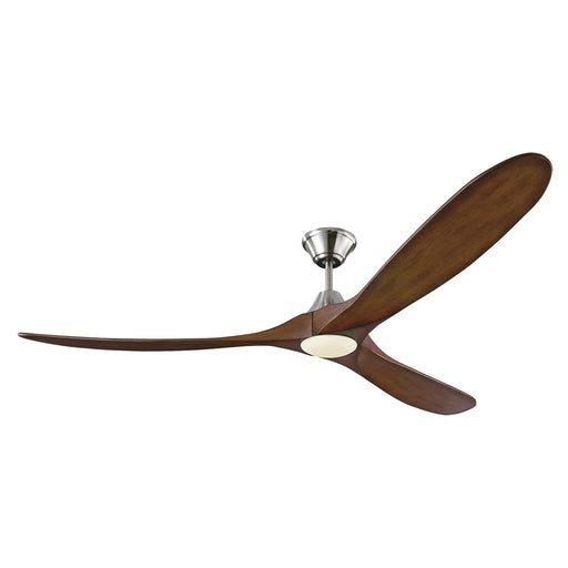 Visual Comfort Fan 3MAVR70BSKOAD Maverick 70" LED Ceiling Fan, Brushed Steel and Koa Main Image.jpg