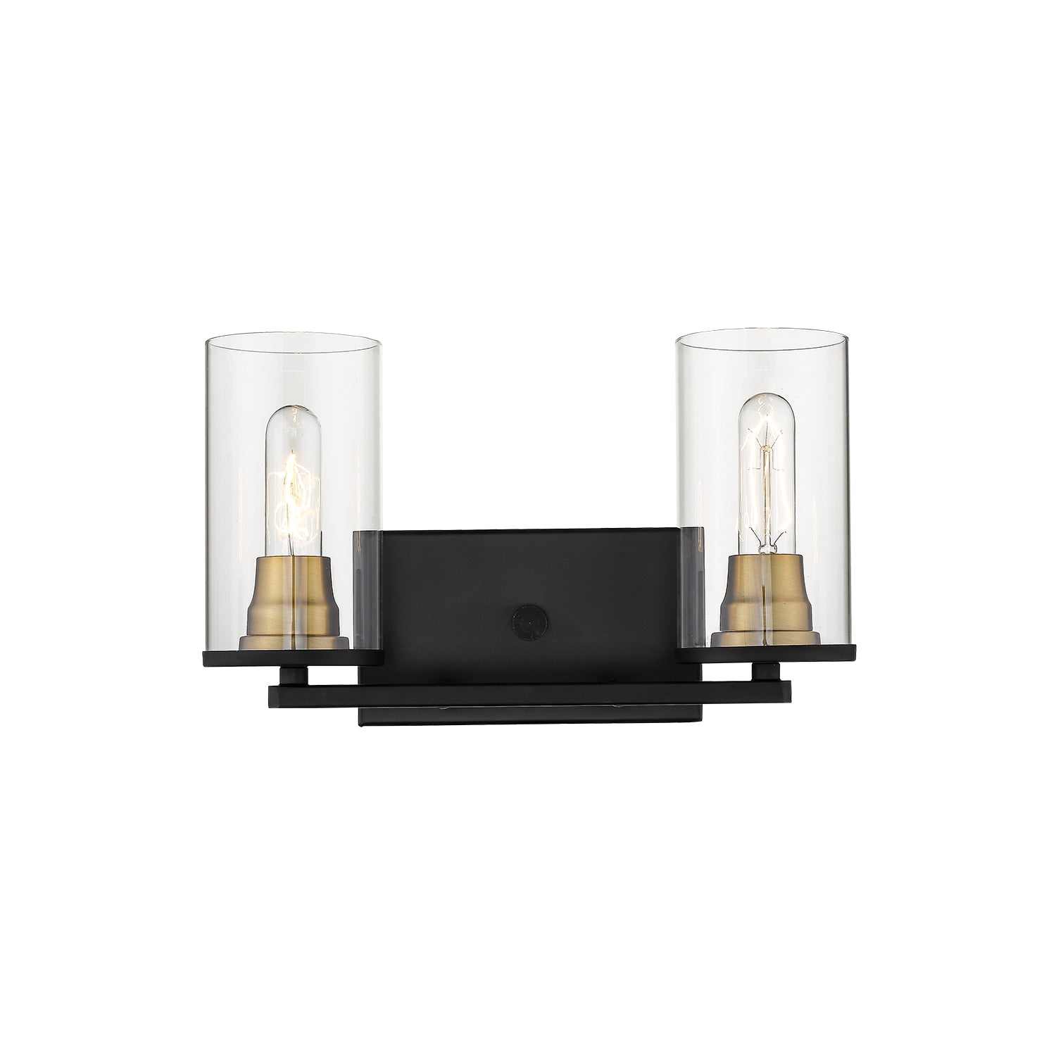Millennium 3492-MB/HBZ Pasadena Two Light Vanity, Matte Black/Heirloom Bronze Main Image.jpg