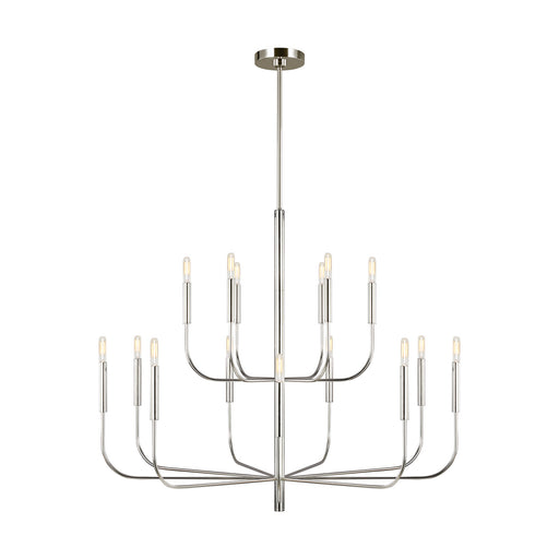 Visual Comfort Studio EC10015PN Brianna 15 Light Chandelier, Polished Nickel Main Image.jpg