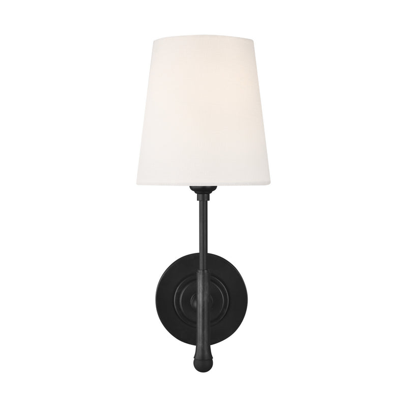 Visual Comfort Studio TW1001AI Capri One Light Wall Sconce, Aged Iron Main Image.jpg