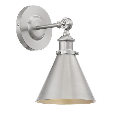 Savoy House 9-0901-1-SN One Light Wall Sconce, Satin Nickel