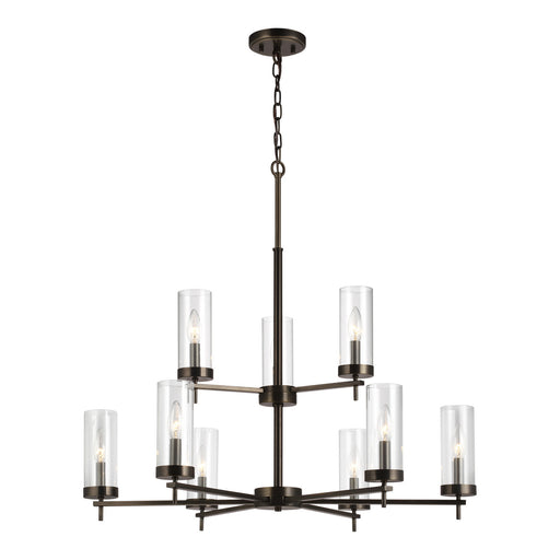 Visual Comfort Studio 3190309-778 Zire Nine Light Chandelier, Brushed Oil Rubbed Bronze Main Image.jpg