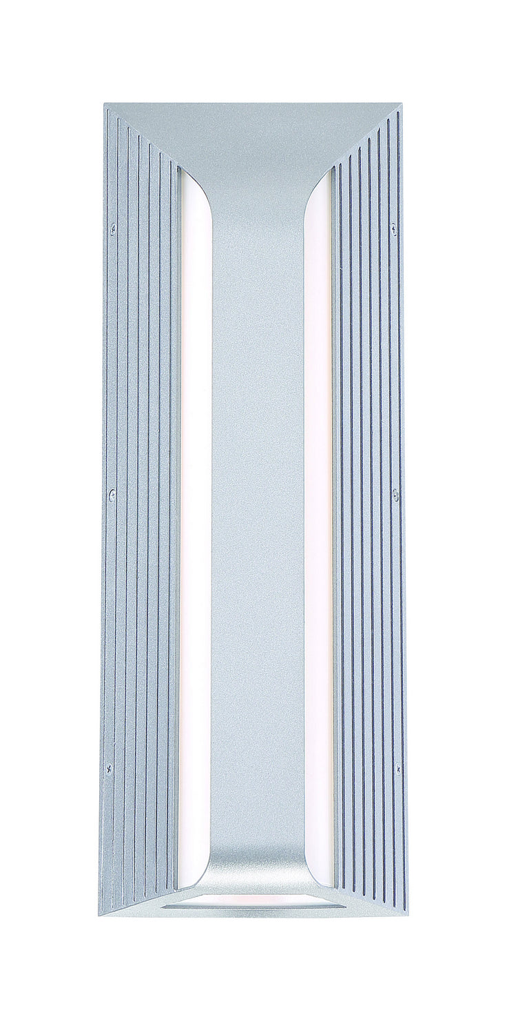 George Kovacs P1752-295-L Launch LED Outdoor Wall Sconce, Sand Silver Main Image.jpg