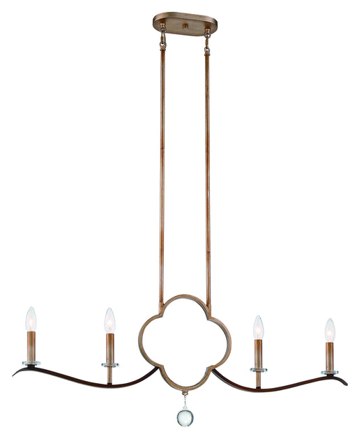 Minka-Lavery 4834-690 Ava Libertine Four Light Island Pendant, Pale Gold With Distressed Bronze Main Image.jpg