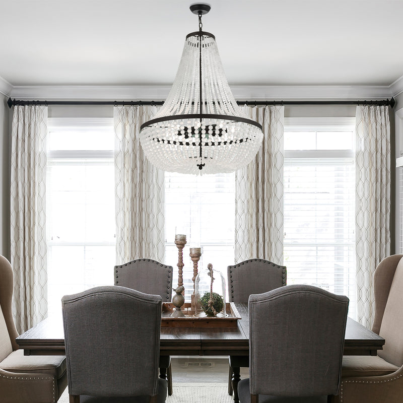 Crystorama 609-MK Rylee Eight Light Chandelier Matte Black Alternate Image 4.jpg