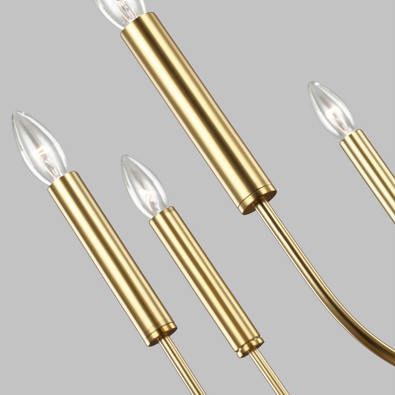 Visual Comfort Studio EC1009BBS Brianna Nine Light Chandelier, Burnished Brass Alternate Image 2.jpg