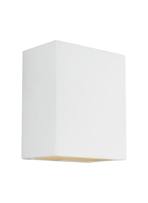 Generation Lighting 8304801-714/T Paintable Ceramic Sconces One Light Outdoor Wall Lantern, Unfinished Ceramic Main Image.jpg