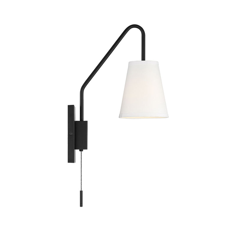 Savoy House 9-0900CP-1-89 One Light Wall Sconce, Matte Black (3)
