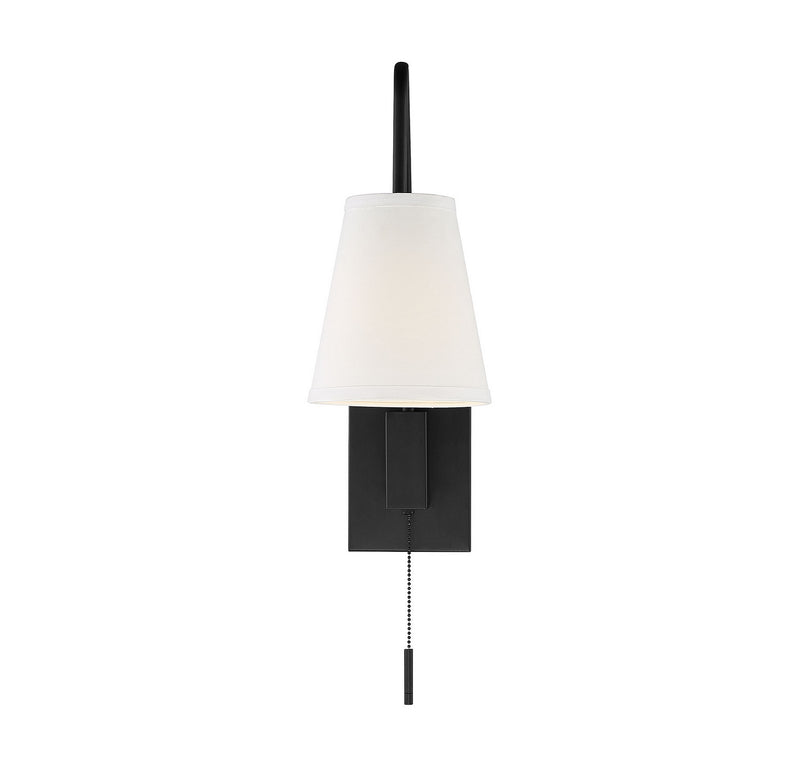 Savoy House 9-0900CP-1-89 One Light Wall Sconce, Matte Black (5)