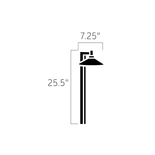 Kichler 15800CBR27 LED Path Light, Centennial Brass (2)