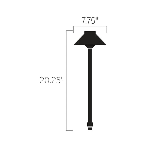 Kichler 15505CBR One Light Path Light, Centennial Brass (2)