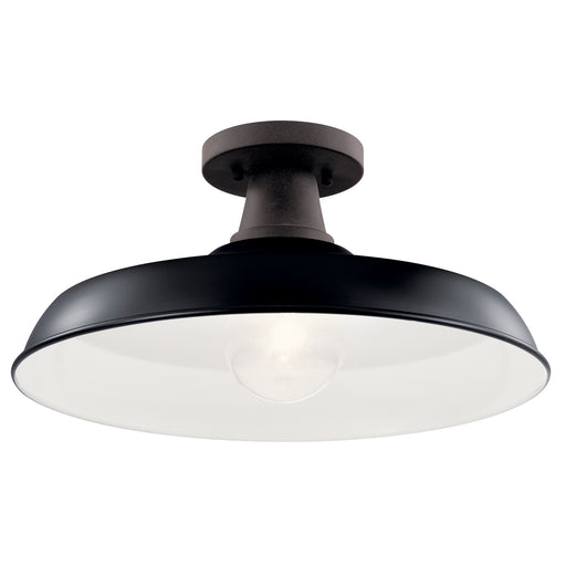 Kichler 49993BK One Light Outdoor Pendant/Semi Flush, Black (2)