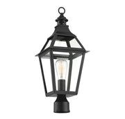 Savoy House 5-724-153 One Light Post Lantern, Black w/Gold Highlights (5)