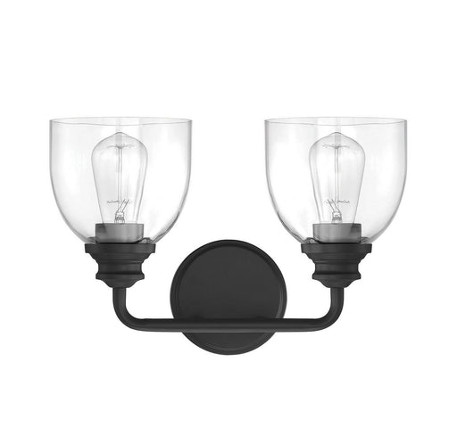 Savoy House 8-7205-2-BK Two Light Bath Bar, Black (2)
