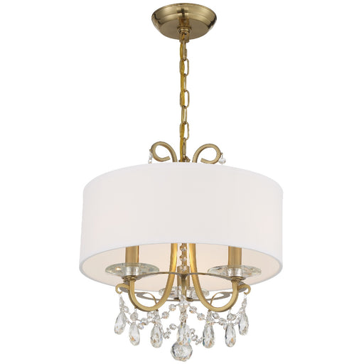 Crystorama 6623-VG-CL-SAQ Othello Three Light Chandelier Vibrant Gold Alternate Image.jpg