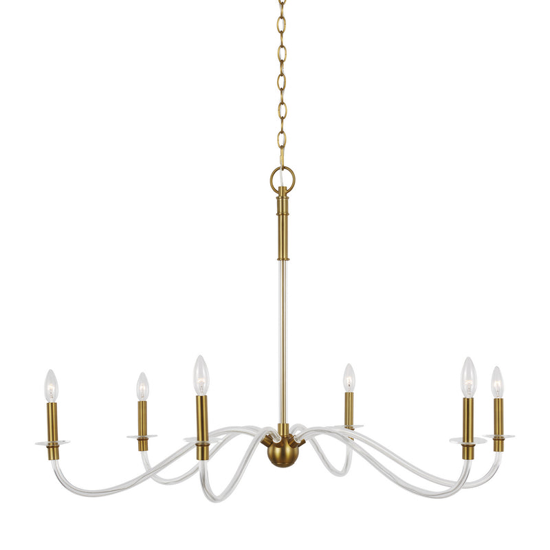 Visual Comfort Studio CC1326BBS Hanover Six Light Chandelier, Burnished Brass Alternate Image.jpg