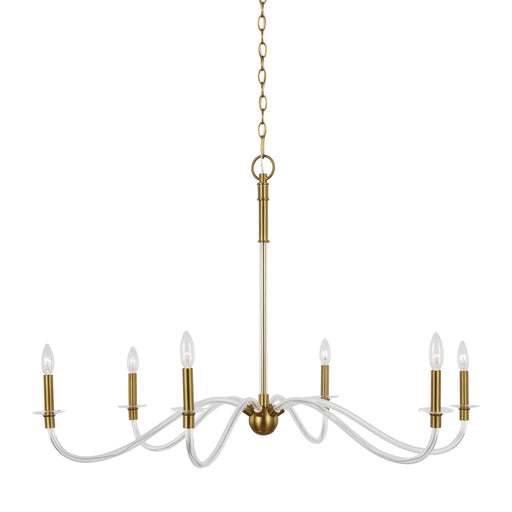 Visual Comfort Studio CC1326BBS Hanover Six Light Chandelier, Burnished Brass Alternate Image.jpg