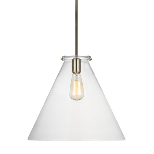 Visual Comfort Studio 6592101-962 Kate One Light Pendant, Brushed Nickel Alternate Image.jpg