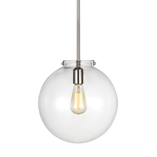 Visual Comfort Studio 6692101-962 Kate One Light Pendant, Brushed Nickel Alternate Image.jpg