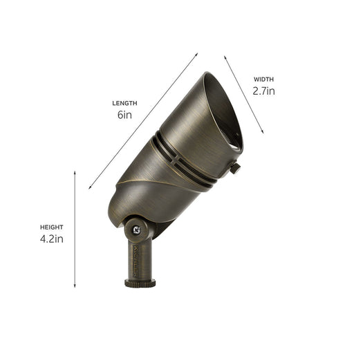Kichler 16162CBR27 LED Accent, Centennial Brass (2)