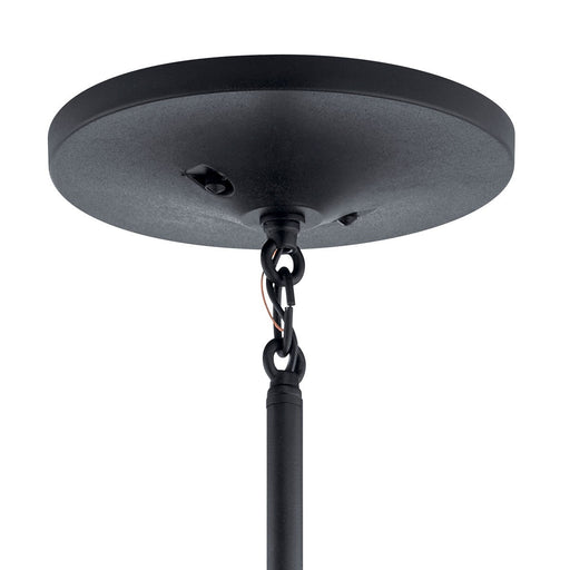 Kichler 59058BKT One Light Outdoor Pendant, Textured Black (2)