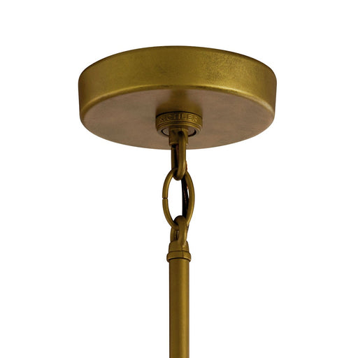 Kichler 59082NBR One Light Outdoor Pendant, Natural Brass (2)
