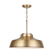 Capital Lighting 9D328A One Light Pendant, Aged Brass (2)
