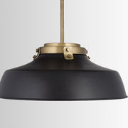 Capital Lighting 9D331A One Light Pendant, Matte Black (5)