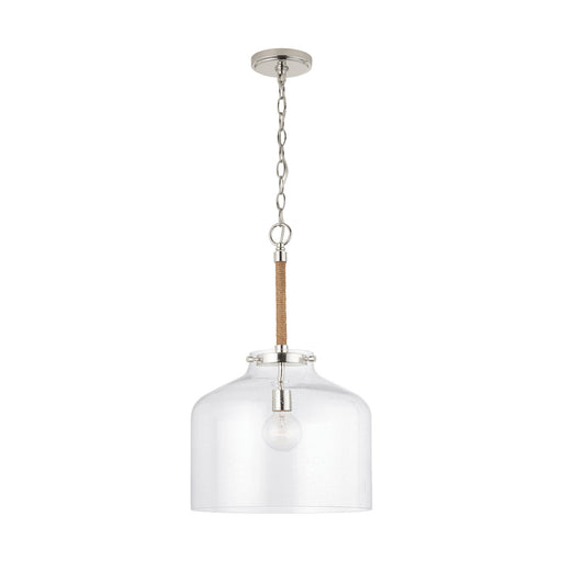 Capital Lighting 9F373A One Light Pendant, Polished Nickel (2)