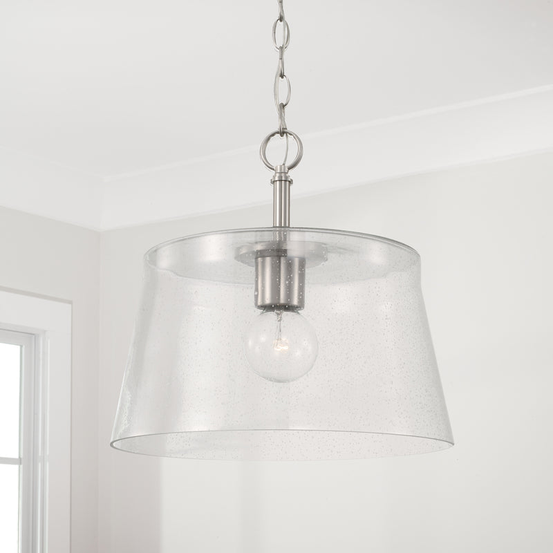 Capital Lighting 246911BN Baker One Light Pendant, Brushed Nickel Alternate Image 2.jpg