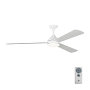 Visual Comfort Fan 3STMSM60RZWD Streaming 60 Smart LED Ceiling Fan, Matte White Alternate Image.jpg