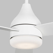 Visual Comfort Fan 3STMSM60RZWD Streaming 60 Smart LED Ceiling Fan, Matte White Alternate Image 3.jpg