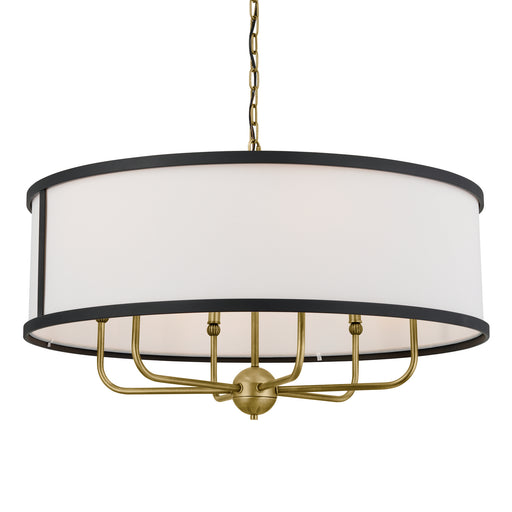 Kichler 52466NBR Six Light Chandelier, Natural Brass (2)